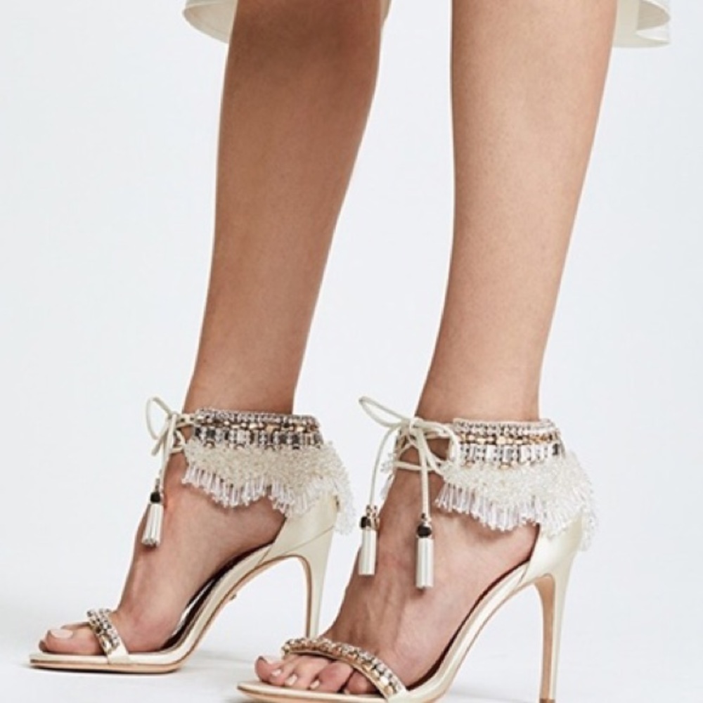 Badgley Mischka Beaded Katrina Sandal